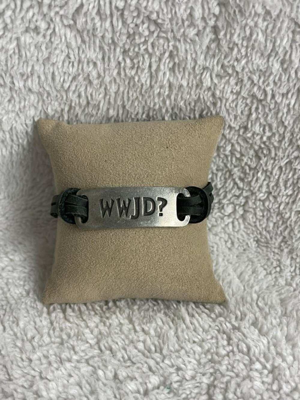 WWJD Silvertone Bracelet